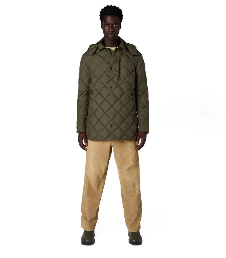 商品Save The Duck|Save The Duck Uwe Green Hooded Padded Jacket,价格¥1983,第3张图片详细描述