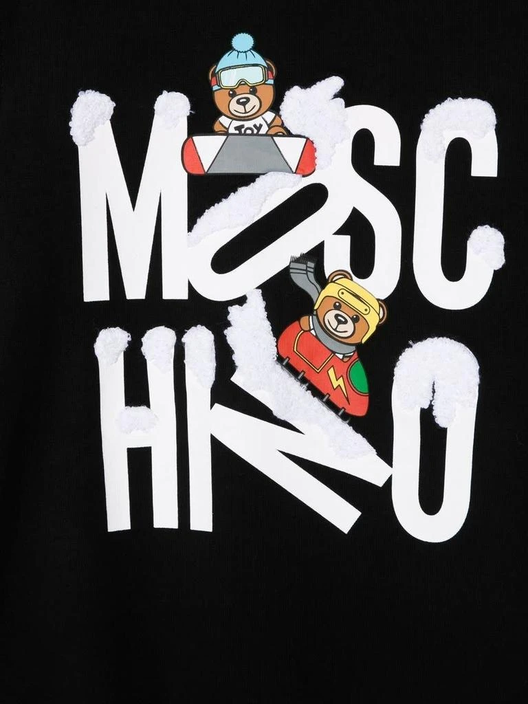 商品Moschino|Kids Black Sweatshirt With Winter Moschino Teddy Bear,价格¥1087,第3张图片详细描述