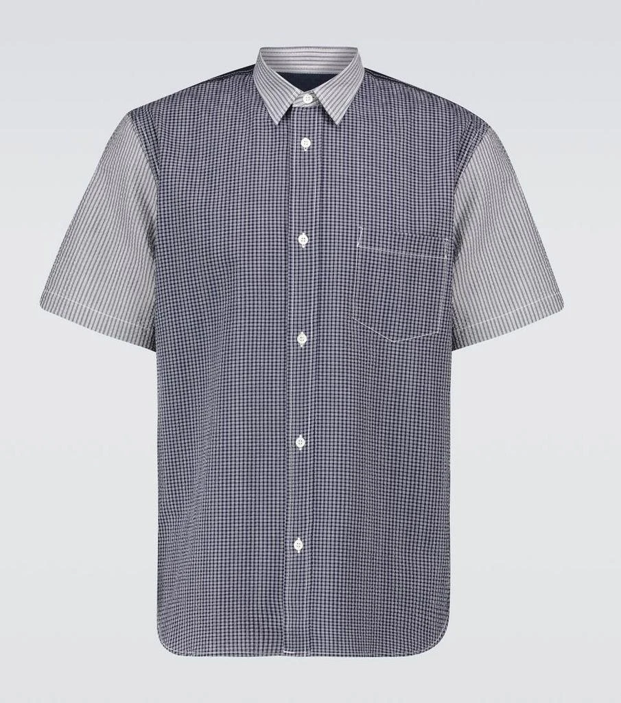 商品Comme des Garcons|Short-sleeved seersucker shirt,价格¥2438,第1张图片