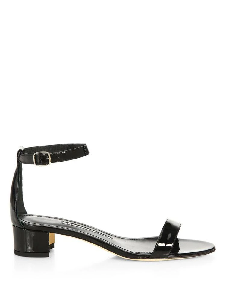 商品Manolo Blahnik|Chaflahi Leather Sandals,价格¥2080,第5张图片详细描述