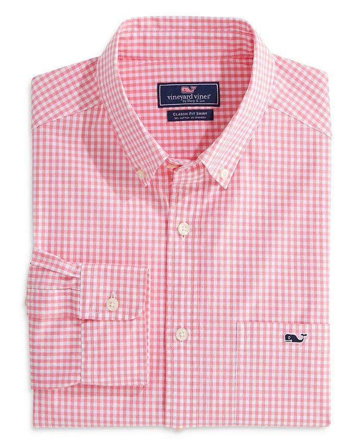 商品Vineyard Vines|Gingham Check Classic Fit Button Down Shirt,价格¥441,第2张图片详细描述