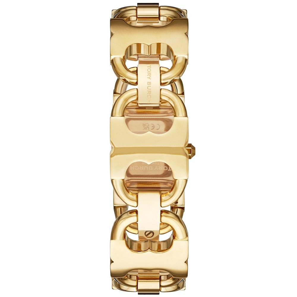 商品Tory Burch|Women's Double T-Link Gold-Tone Stainless Steel Bracelet Watch 22mm,价格¥2389,第7张图片详细描述