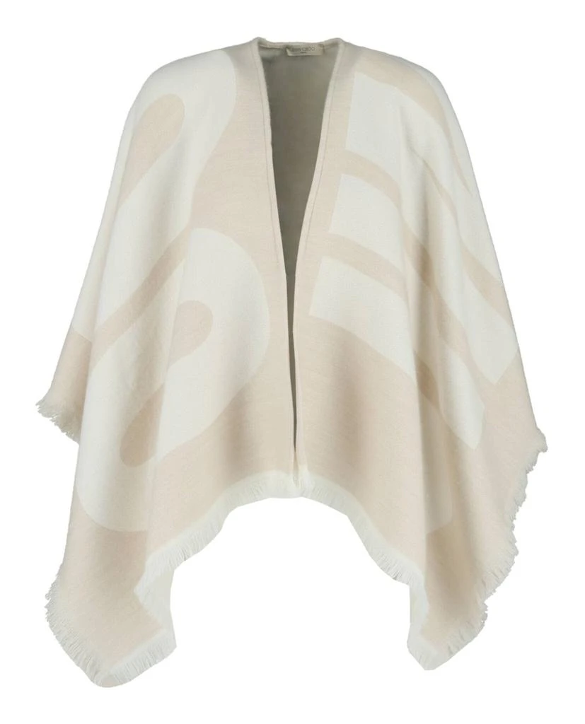 商品Jimmy Choo|Logo Printed Wool Poncho,价格¥2419,第1张图片