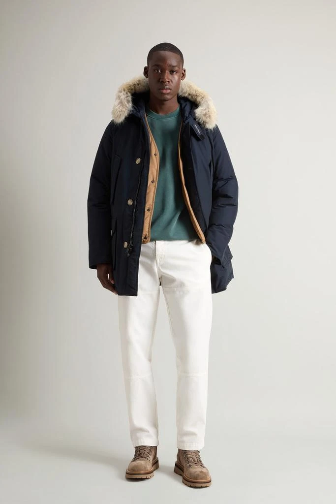 商品Woolrich|Arctic Parka in Ramar Cloth with Detachable Fur Trim - Men - Gray,价格¥4165,第2张图片详细描述