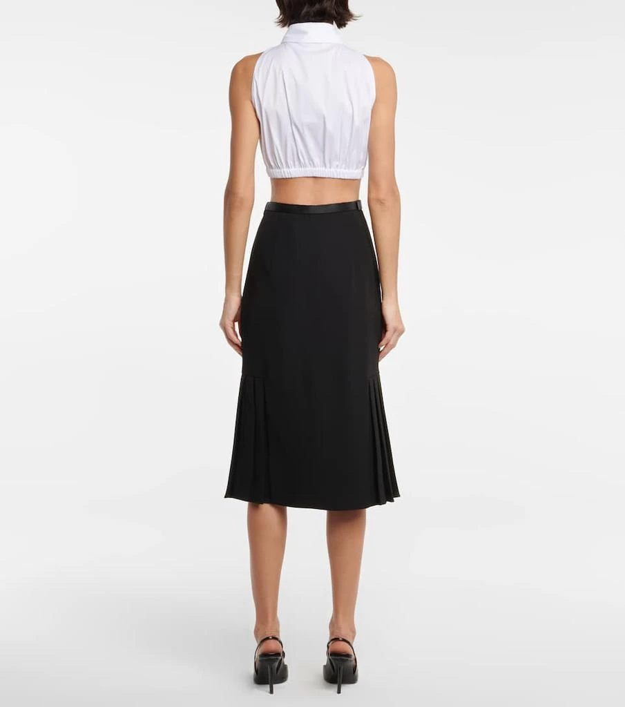 商品Prada|Cotton-blend crop top,价格¥6780,第3张图片详细描述
