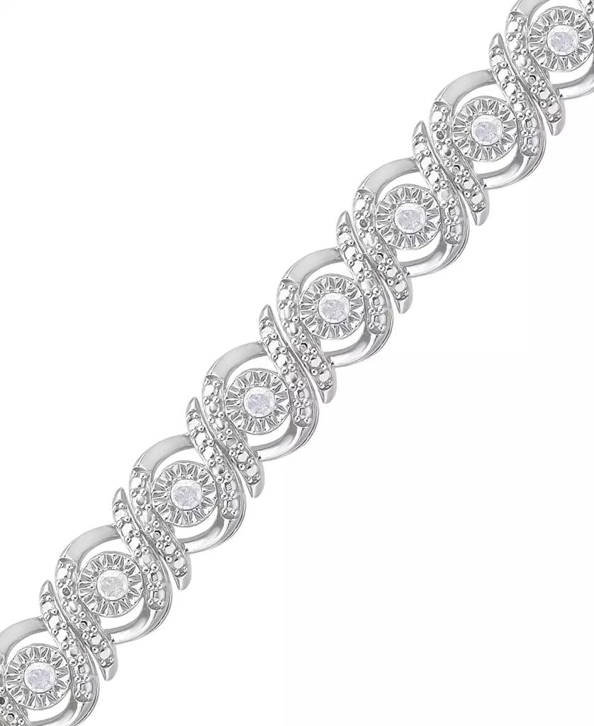 商品Macy's|Diamond Swirl Tennis Bracelet (1/2 ct. t.w.),价格¥741,第3张图片详细描述