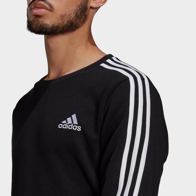 Men's adidas Essentials Fleece 3-Stripes Sweatshirt商品第4张图片规格展示