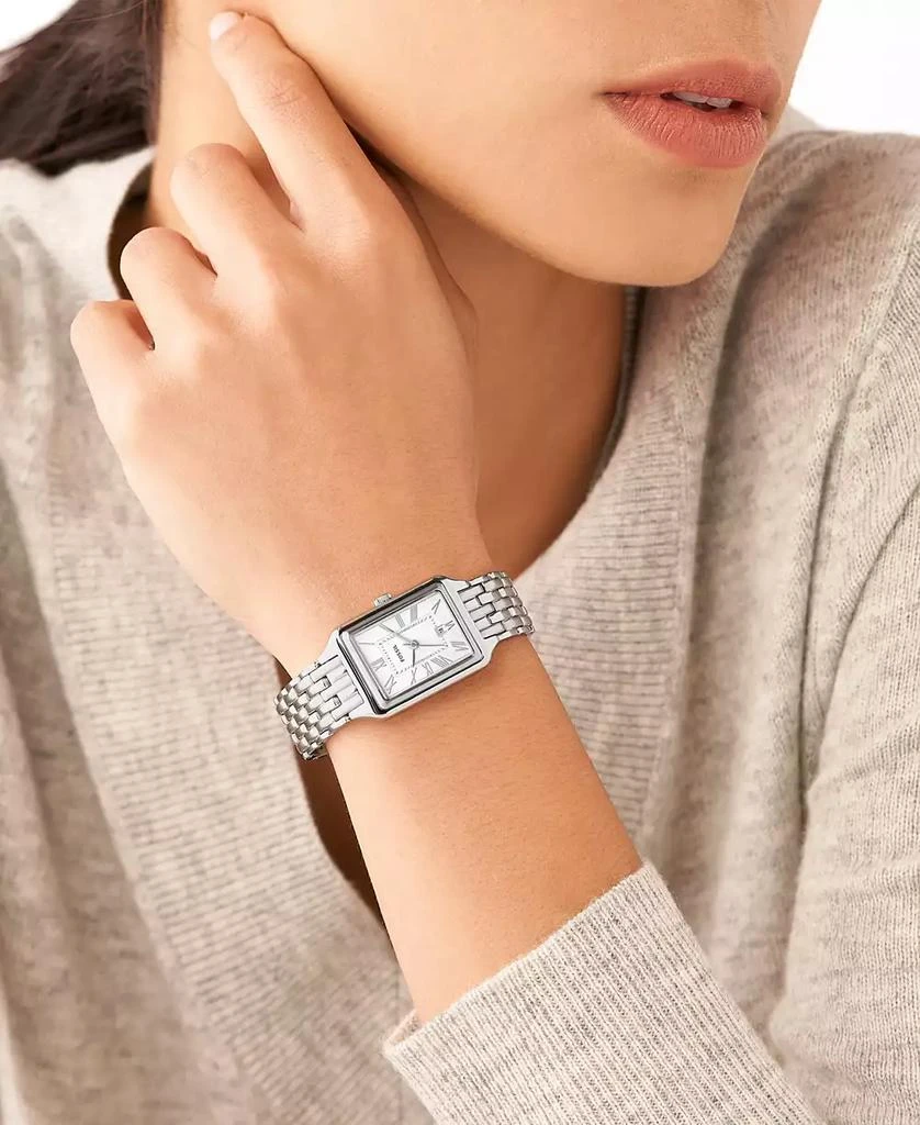 商品Fossil|Women's Raquel Silver-Tone Stainless Steel Bracelet Watch, 23mm,价格¥1287,第5张图片详细描述