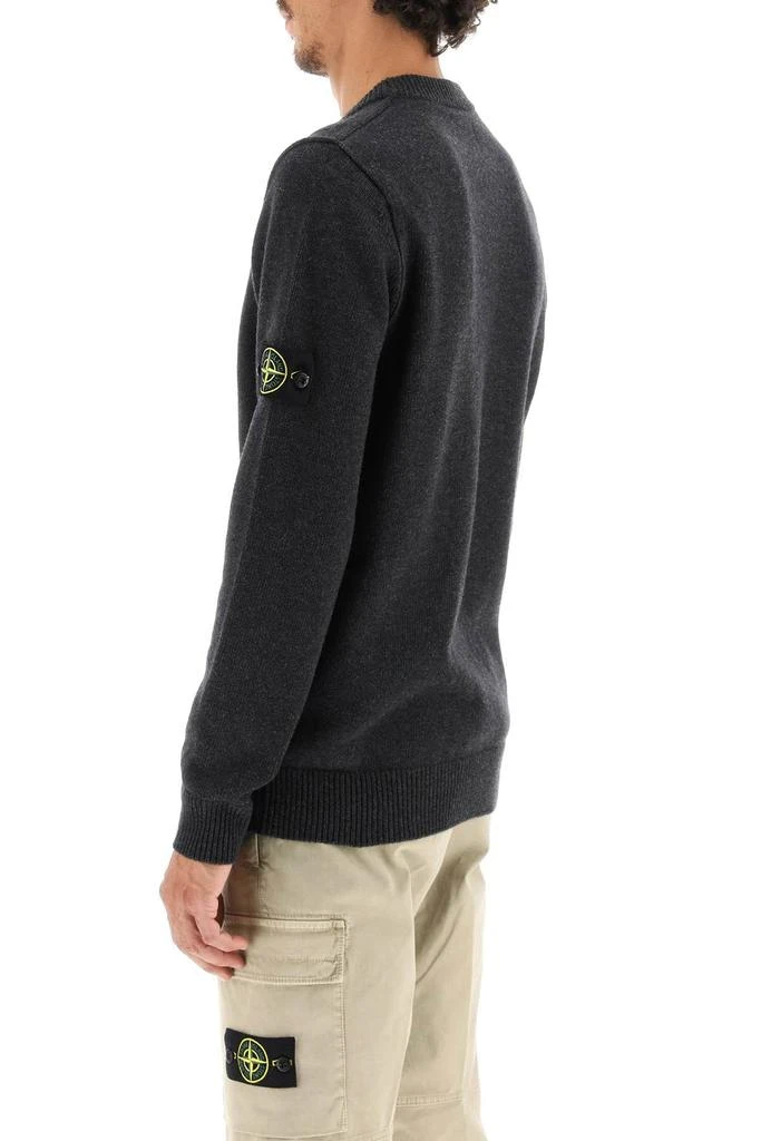 商品Stone Island|WOOL BLEND SWEATER WITH LOGO PATCH,价格¥1942,第4张图片详细描述