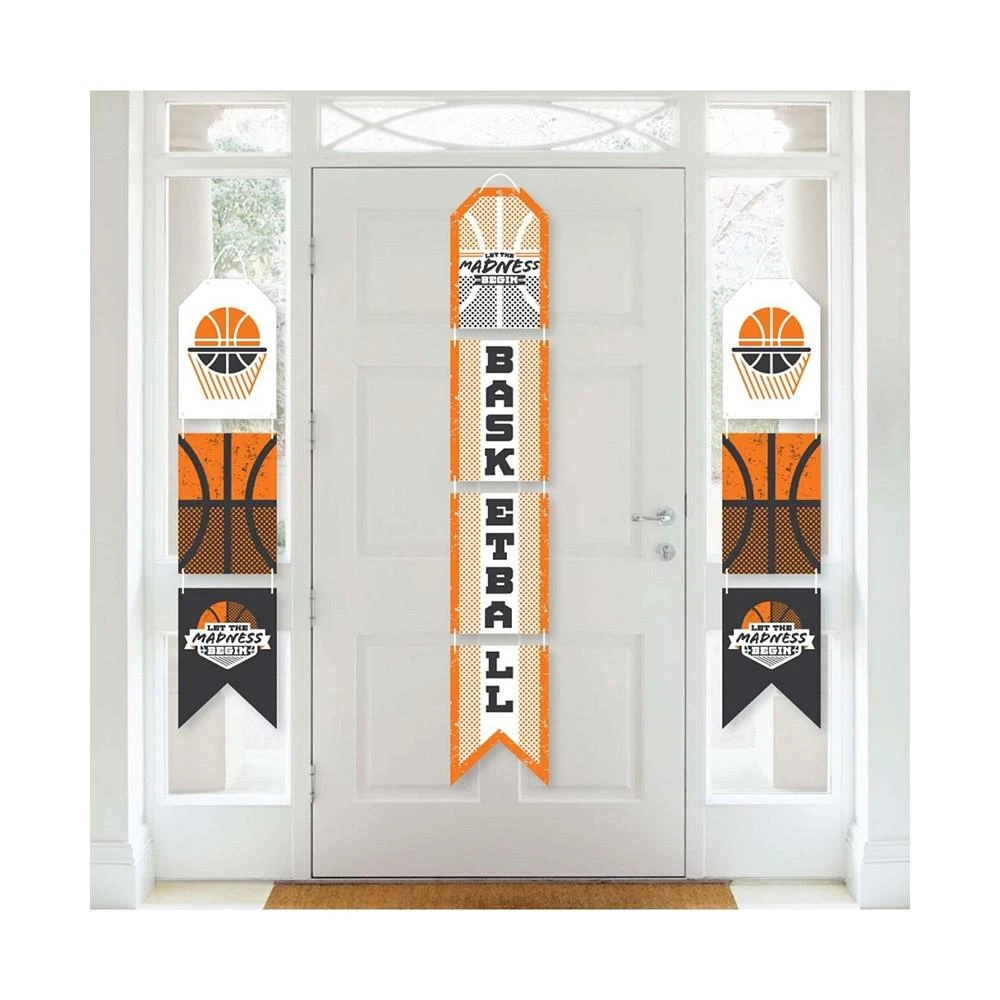 商品Big Dot of Happiness|Basketball - Let The Madness Begin - Vertical Paper Banners - Indoor Door Decor,价格¥157,第1张图片