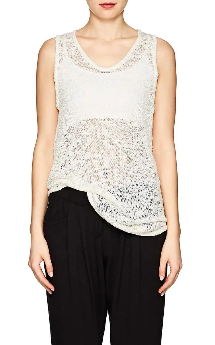商品Helmut Lang|Irregular-Knit Silk Tank Top,价格¥1039,第1张图片