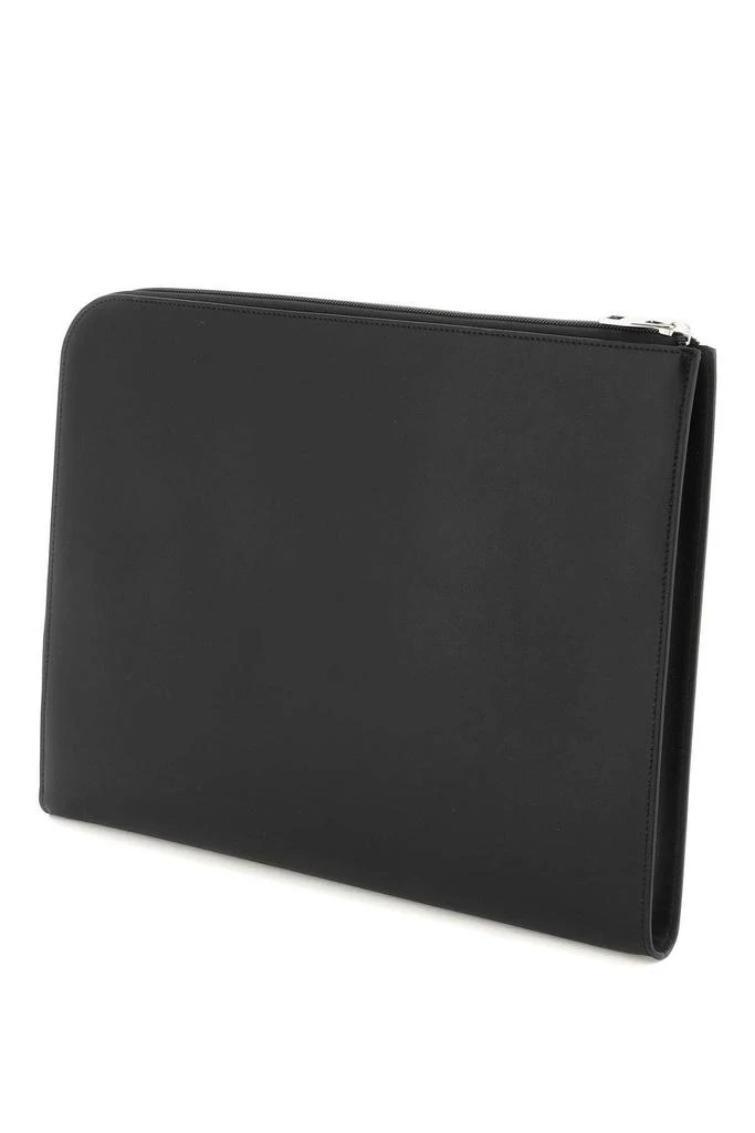 商品Alexander McQueen|'MCQUEEN GRAFFITI' LEATHER DOCUMENT HOLDER POUCH,价格¥1800,第2张图片详细描述