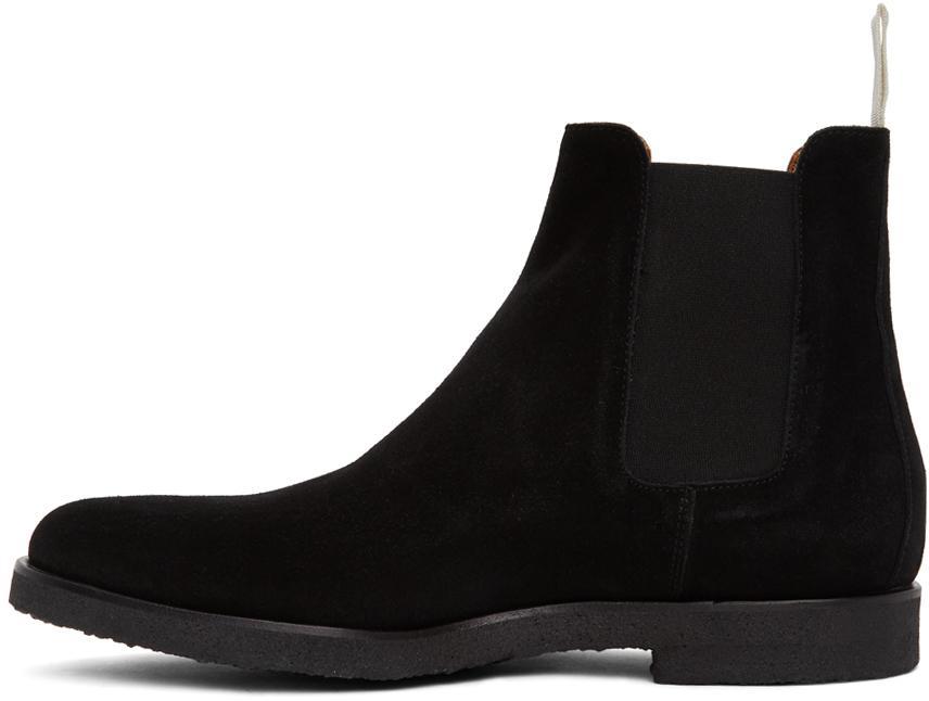 商品Common Projects|Black Suede Chelsea Boots,价格¥4250,第5张图片详细描述