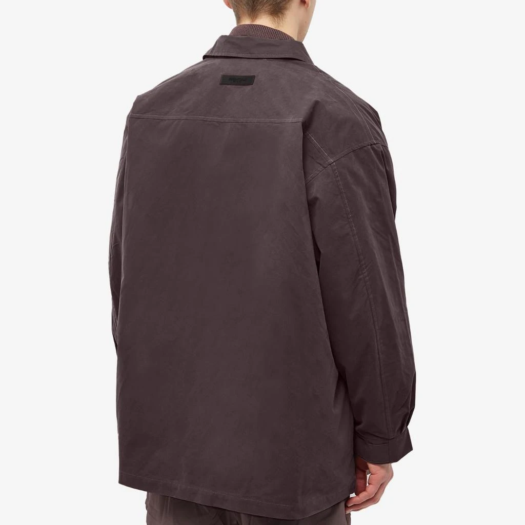 商品Essentials|Fear of God Essentials Woven Twill Barn Jacket - Plum,价格¥1142,第3张图片详细描述