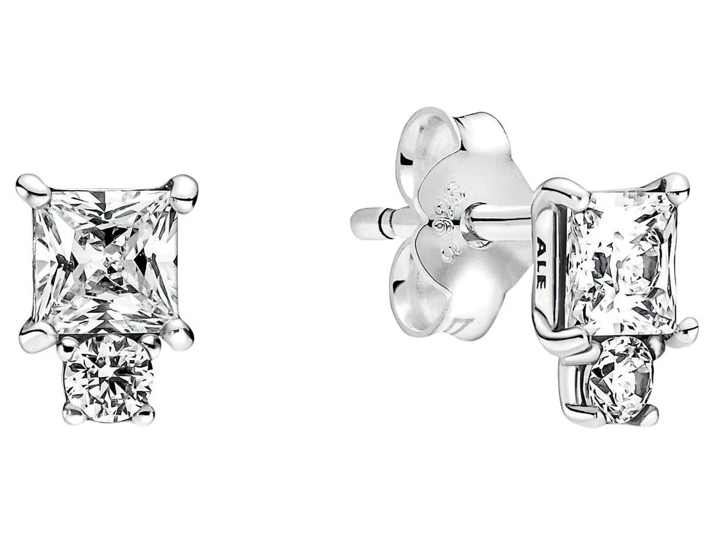 商品PANDORA|Sparkling Round & Square Earrings,价格¥253,第1张图片