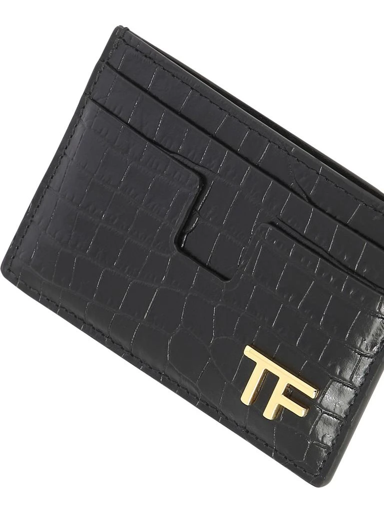 商品Tom Ford|Card Holder With Logo Wallets & Card Holders Black,价格¥900,第4张图片详细描述