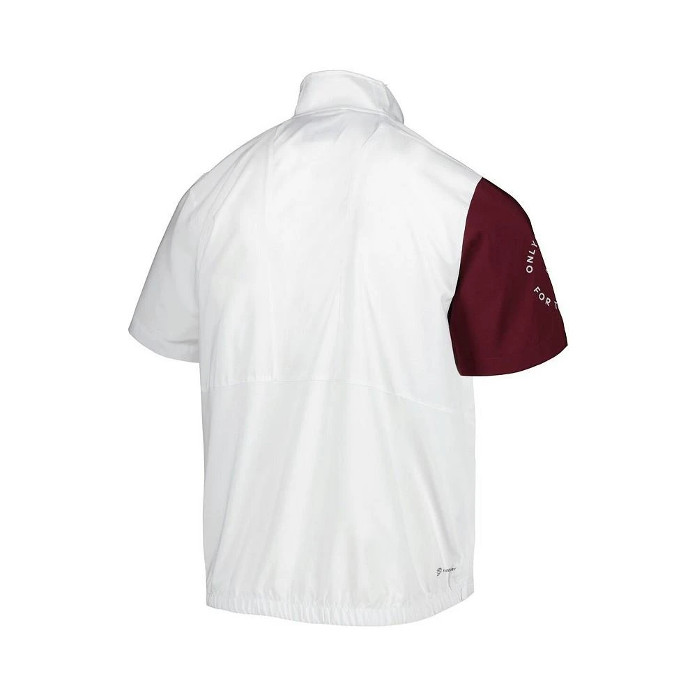 商品Adidas|Men's White Texas A&M Aggies M STM AEROREADY Quarter-Zip Jacket,价格¥512,第3张图片详细描述