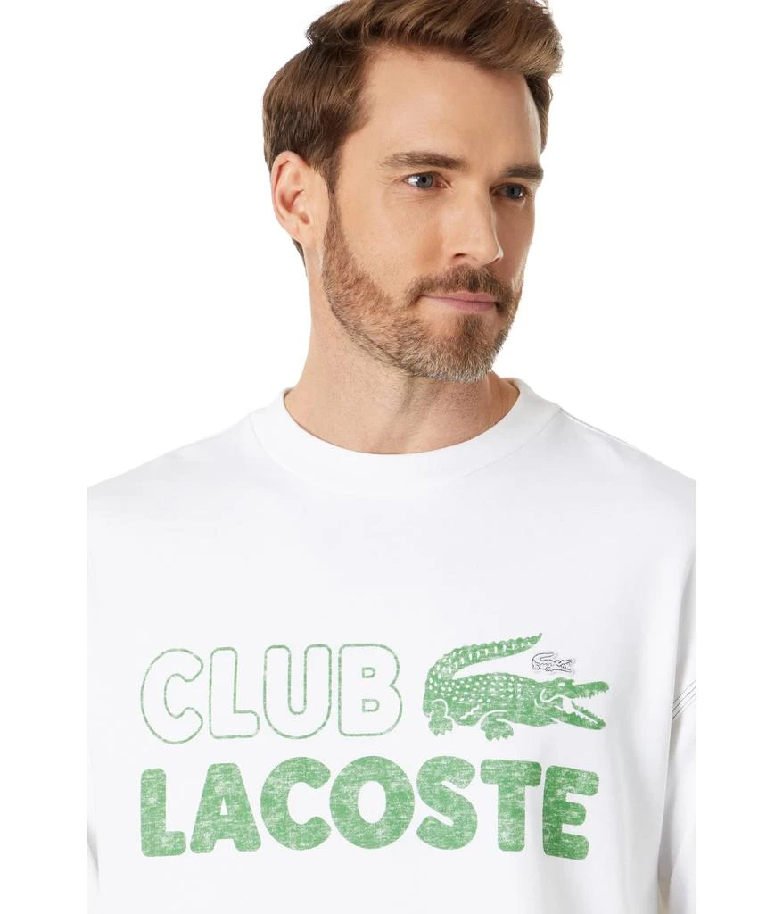 商品Lacoste|Long Sleeve Loose Fit Graphic Sweatshirt,价格¥604,第3张图片详细描述