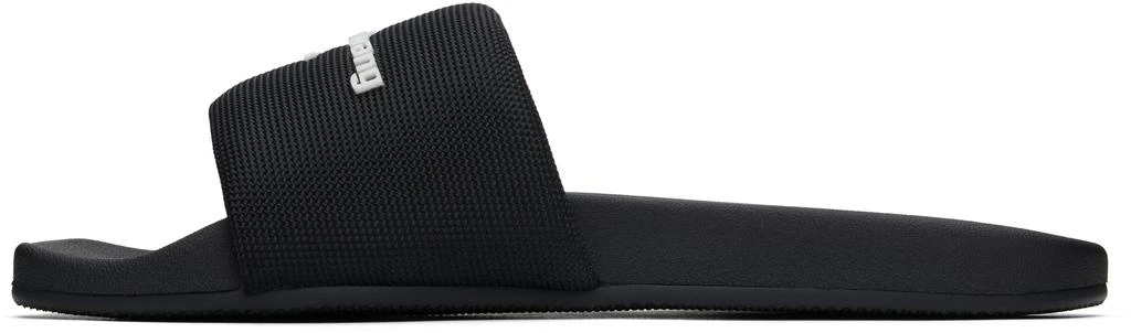 商品Alexander Wang|Black AW Pool Slides,价格¥573,第3张图片详细描述