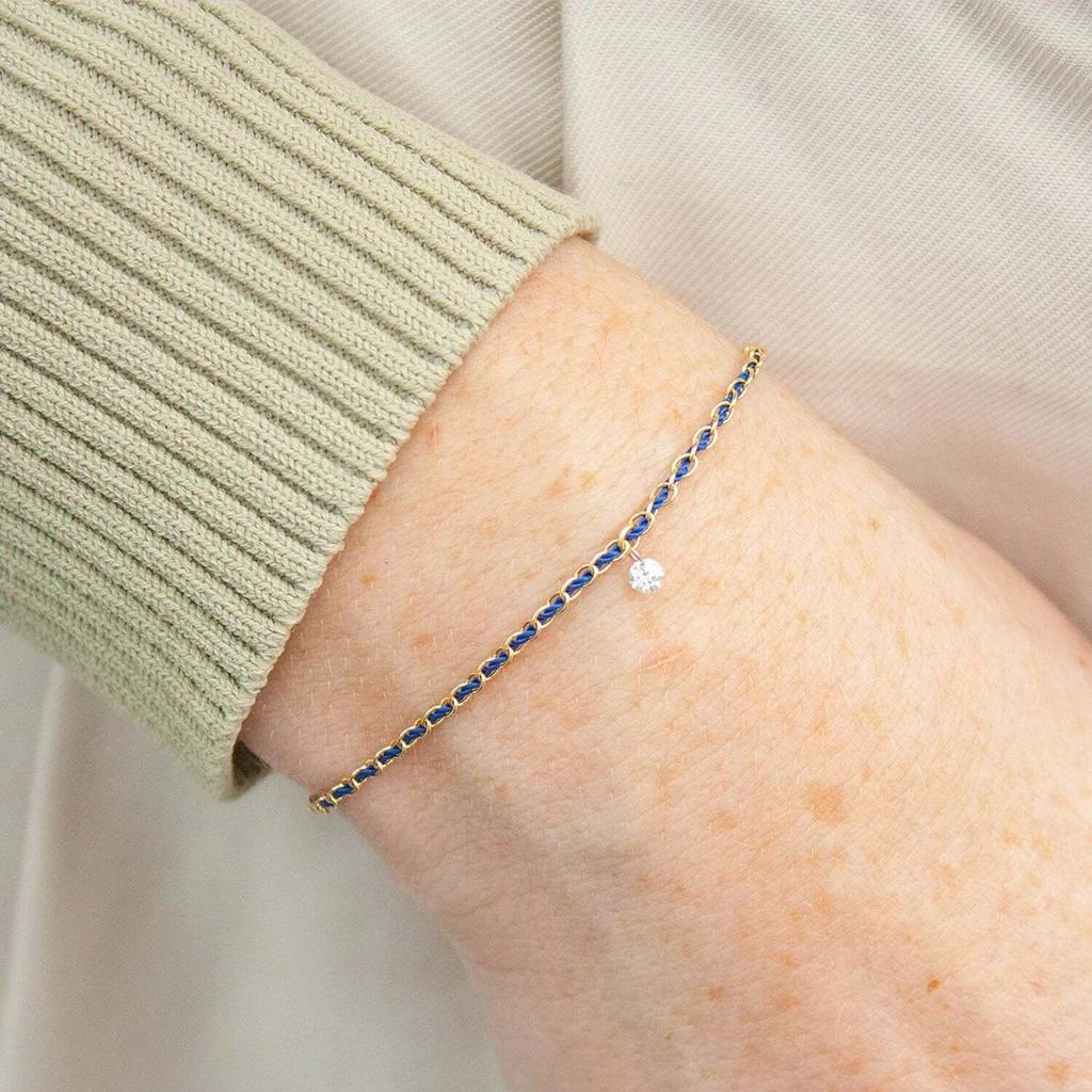 商品The Alkemistry|Auric chain & thread & diamond bl -navy,价格¥4050,第2张图片详细描述