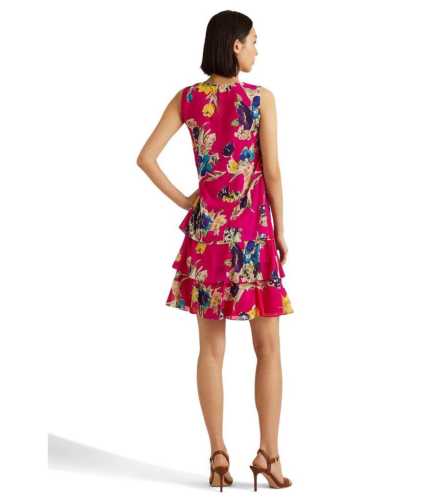 商品Ralph Lauren|Floral Georgette Sleeveless Dress,价格¥457,第4张图片详细描述
