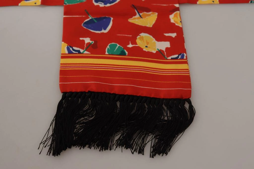 Dolce & Gabbana Multicolor DG Umbrellas Print Shawl Fringe Scarf 商品