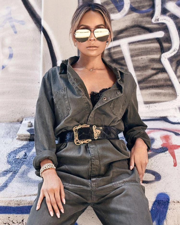 商品Quay|Women's High Key Mirrored Aviator Sunglasses, 56mm,价格¥482,第4张图片详细描述
