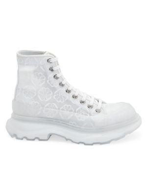 商品Alexander McQueen|Tread Slick Transparent Floral Boots,价格¥2352,第1张图片