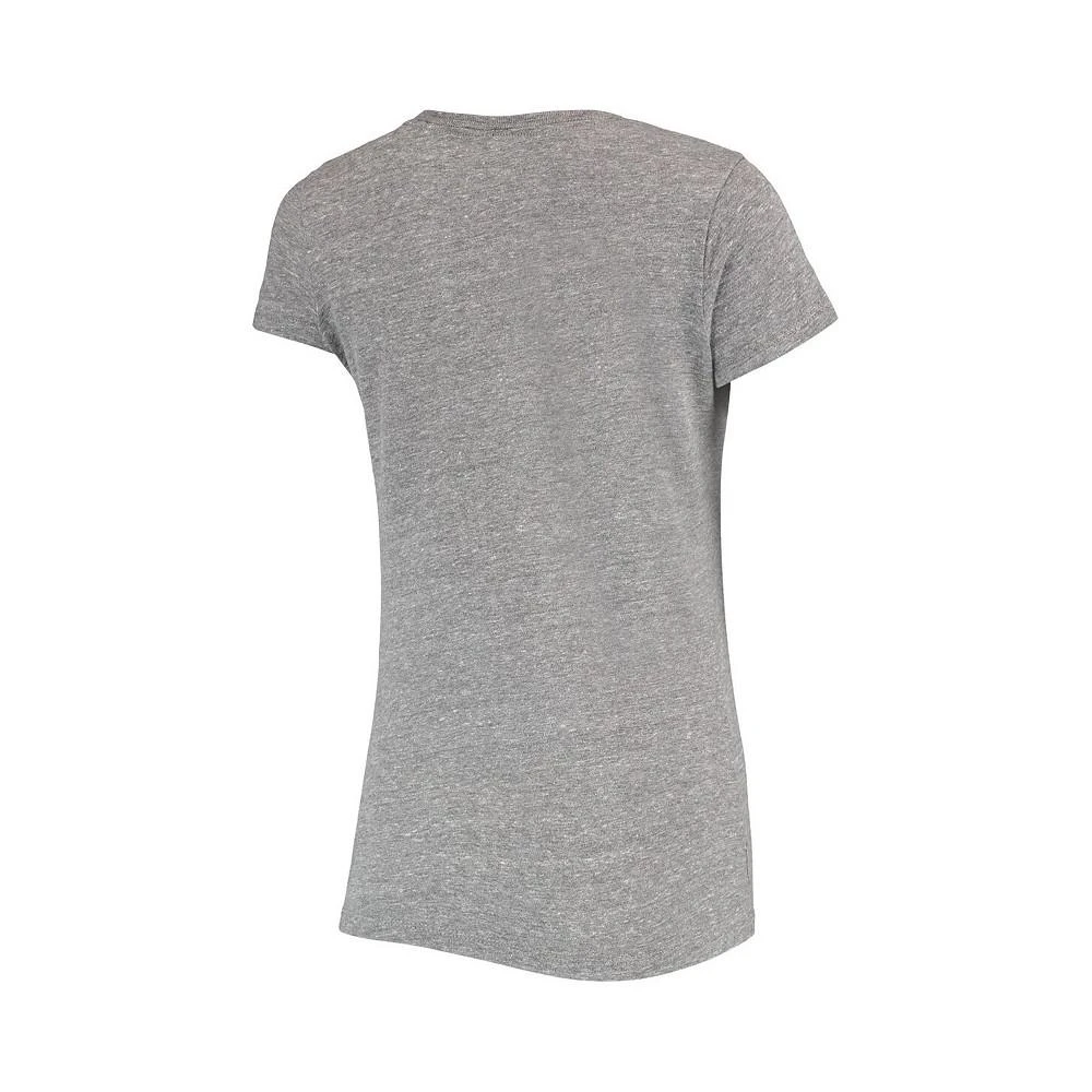 商品The Original Retro Brand|Men's Heathered Gray Hawaii Warriors Tri-Blend T-shirt,价格¥241,第3张图片详细描述