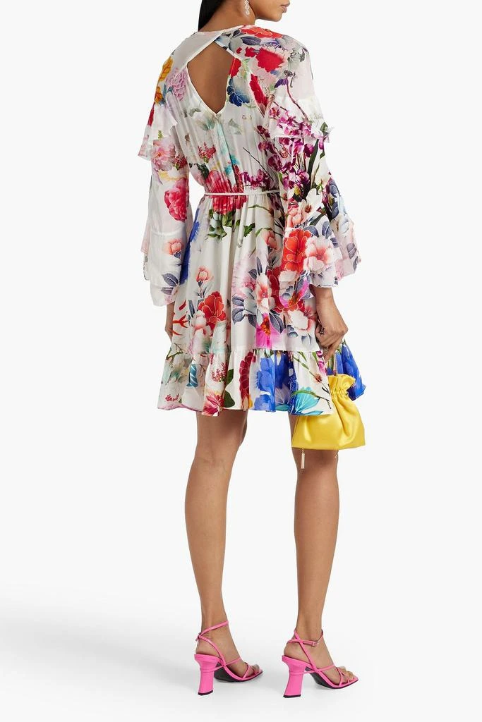 商品Camilla|Crystal-embellished printed mini wrap dress,价格¥2936,第3张图片详细描述