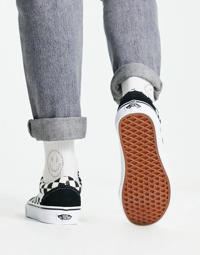 商品Vans|Vans Old Skool checkerboard trainers in white and black,价格¥441,第3张图片详细描述