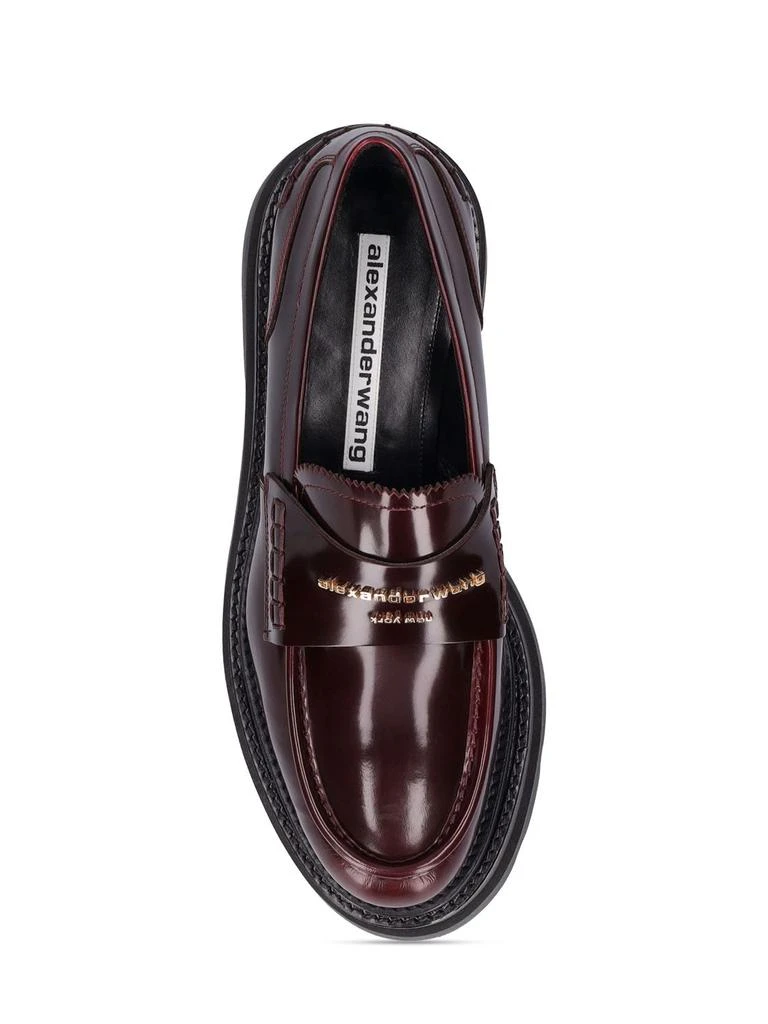 商品Alexander Wang|75mm Carter Platform Leather Loafers,价格¥5275,第3张图片详细描述