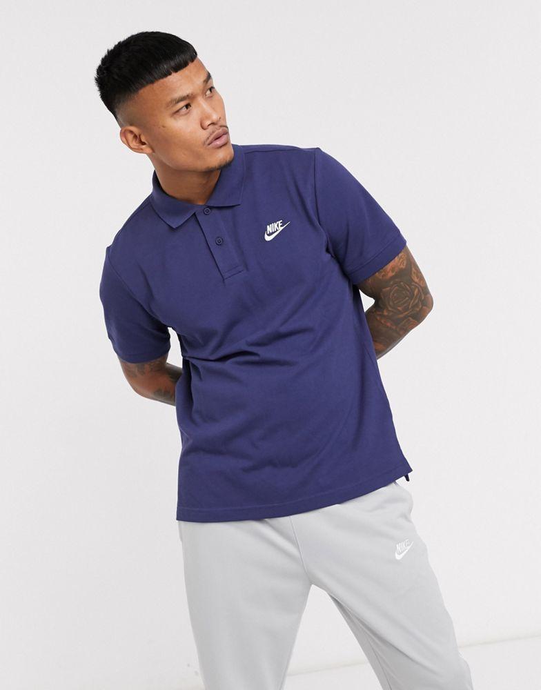 Nike Club Essentials polo shirt in navy商品第1张图片规格展示