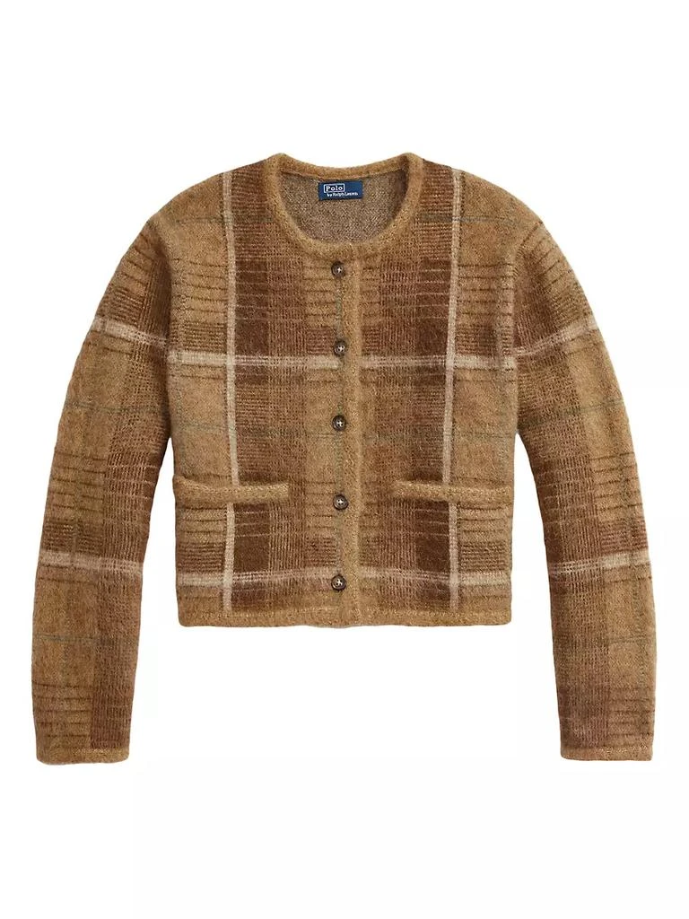 商品Ralph Lauren|Plaid Alpaca-Blend Cardigan,价格¥2758,第1张图片