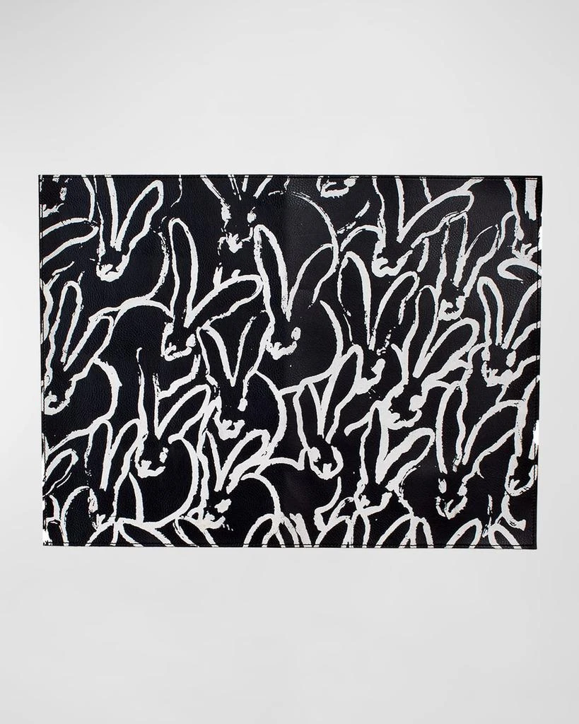 商品Hunt Slonem|Rabbit Run Pebbled Faux Leather Placemat, 14" x 19",价格¥429,第1张图片