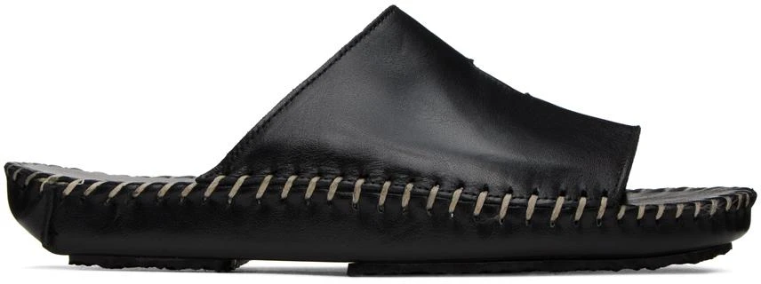 商品Hereu|Black Torniol Flat Sandals,价格¥1076,第1张图片