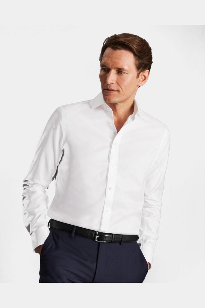 商品Charles Tyrwhitt|Non-Iron Twill Cutaway Classic Fit Shirt,价格¥368,第1张图片