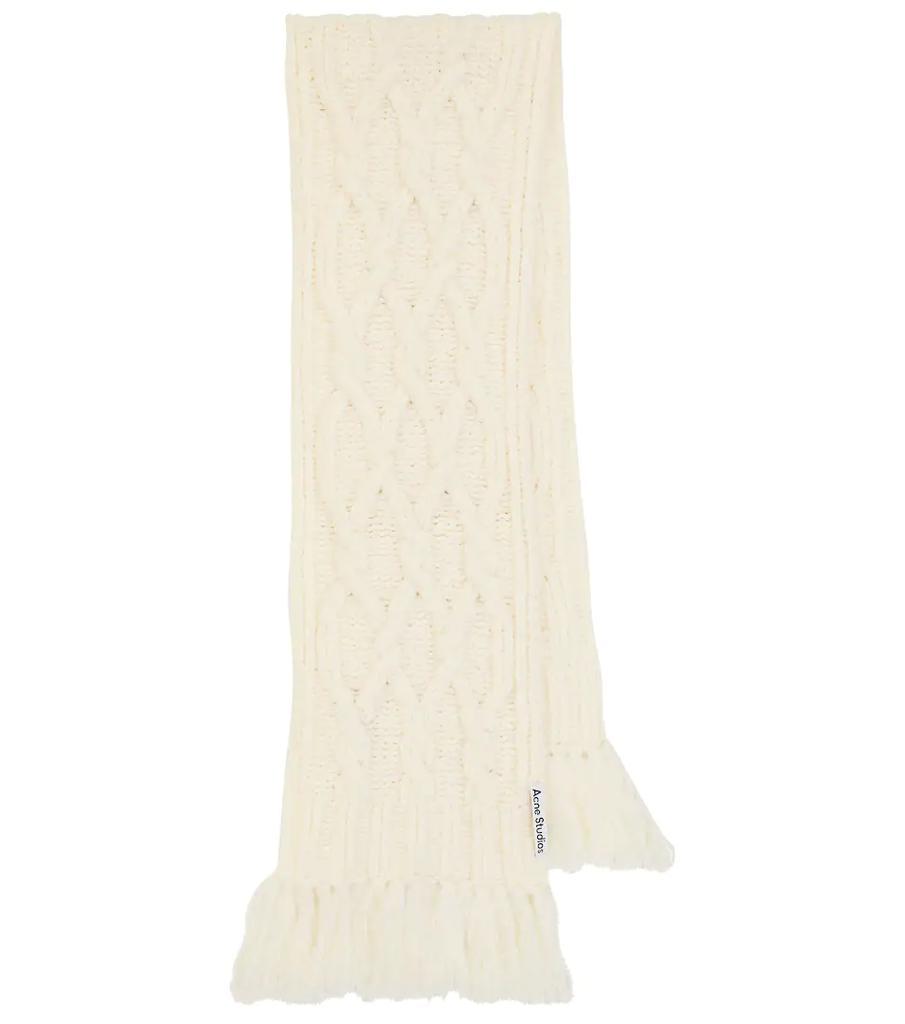 商品Acne Studios|Cable-knit wool-blend scarf,价格¥2191,第1张图片