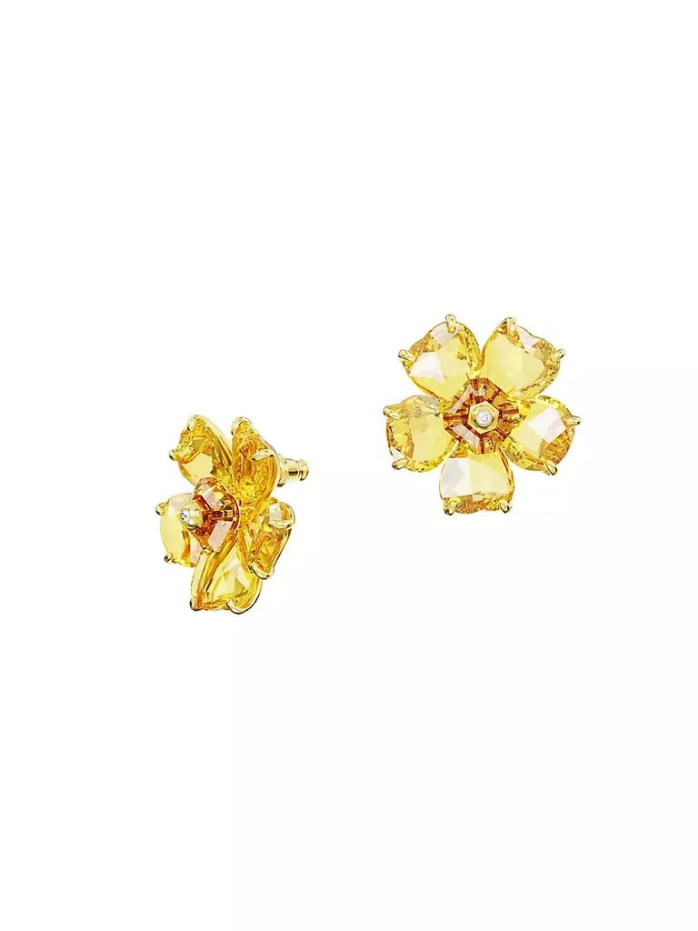 商品Swarovski|Florere Goldtone &amp; Crystal Flower Stud Earrings,价格¥1182,第3张图片详细描述