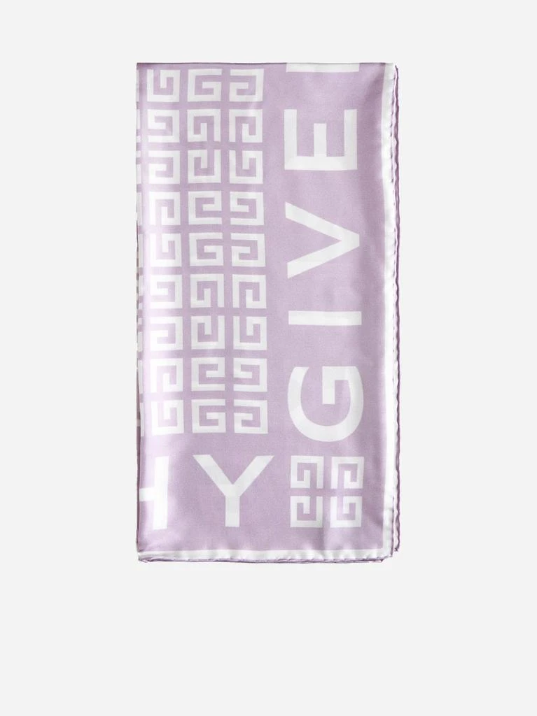 商品Givenchy|4G and logo silk scarf,价格¥2701,第1张图片