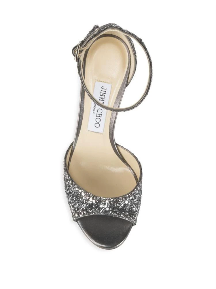 商品Jimmy Choo|Star Coarse Glitter Sandals,价格¥2063,第4张图片详细描述