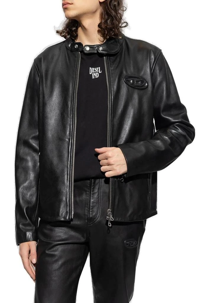 商品Diesel|Diesel Zip-Up Leather Jacket,价格¥3010,第2张图片详细描述
