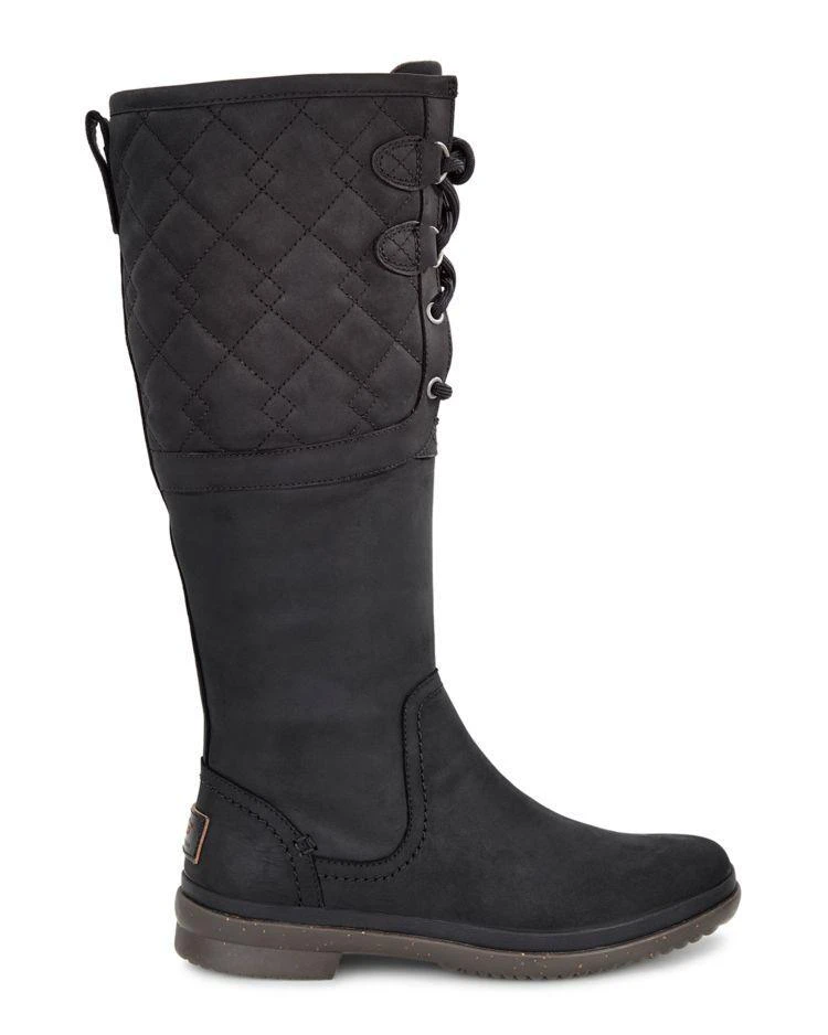 商品UGG|Women's Elsa Quilted Leather and Sheepskin Lace Up Tall Boots,价格¥1871,第1张图片