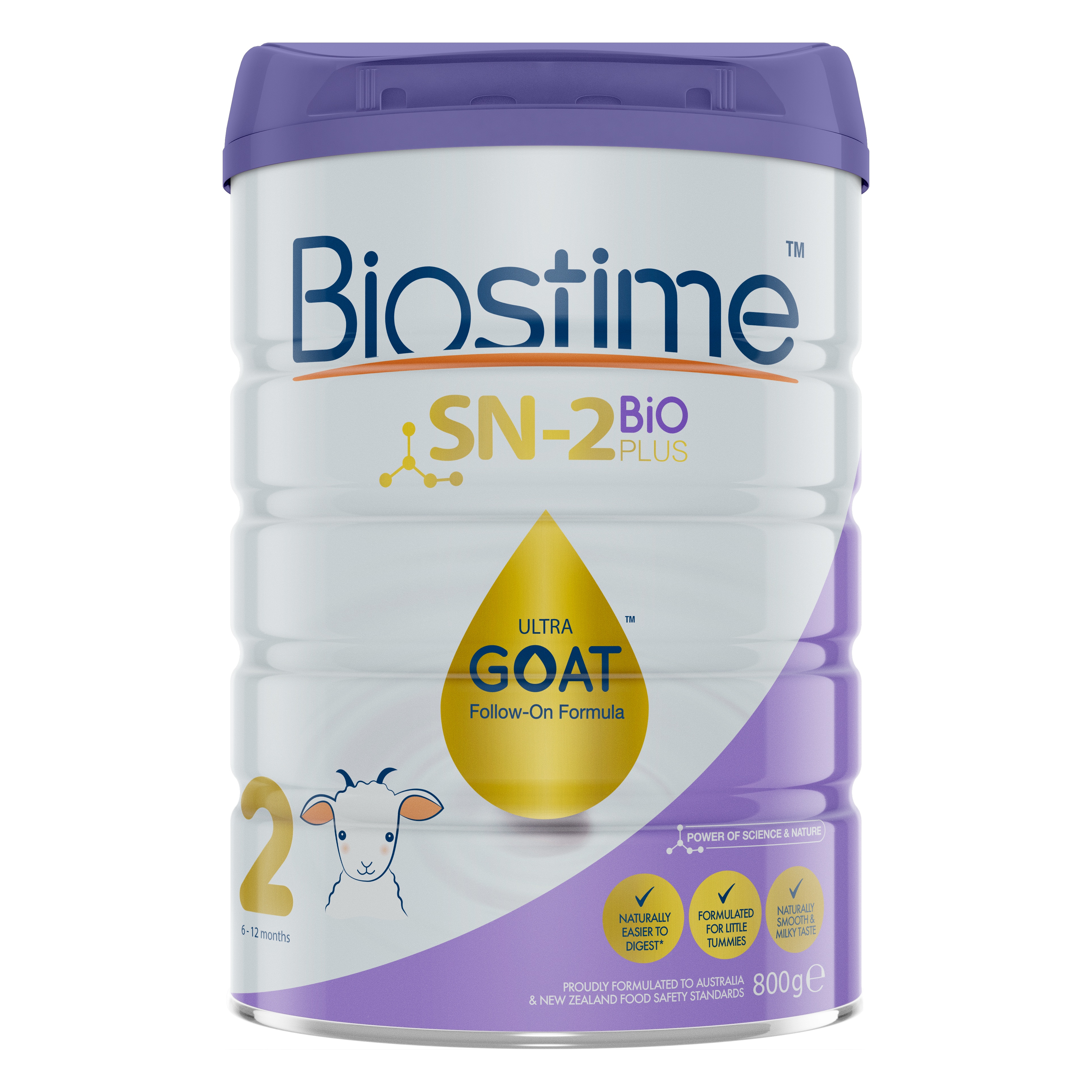 商品Biostime|澳版Biostime合生元 婴幼儿羊奶粉 2段 800g/罐（澳洲直邮发货）,价格¥476,第1张图片