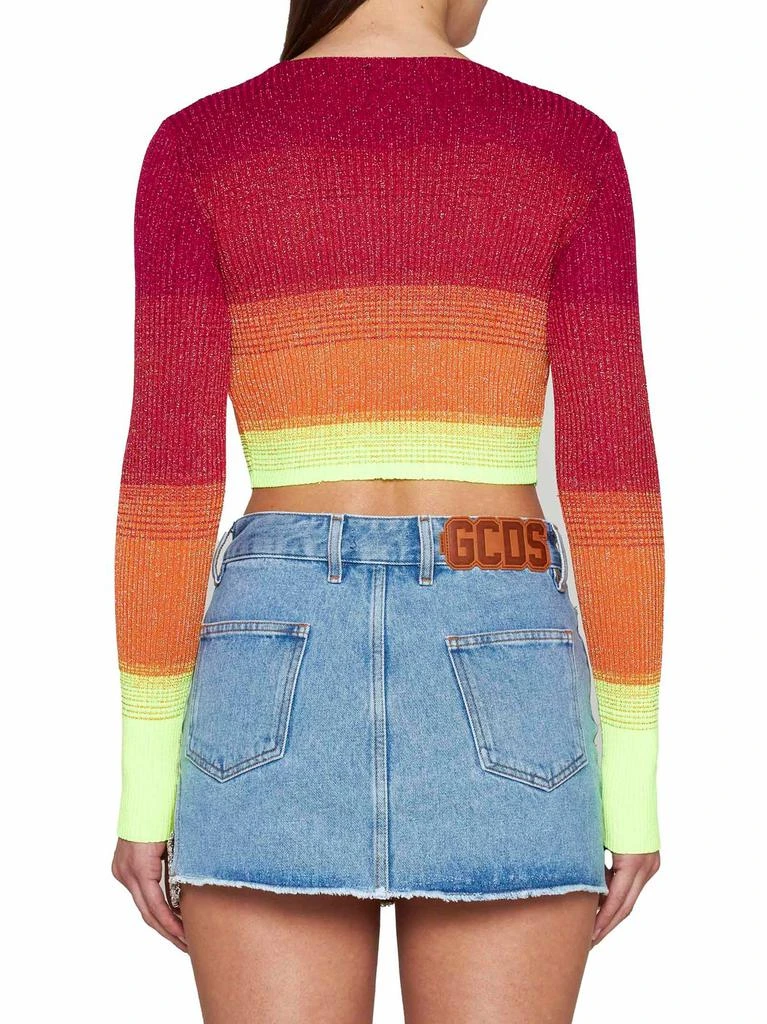 商品GCDS|GCDS Striped Knitted Cardigan,价格¥1820,第3张图片详细描述