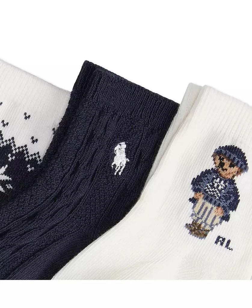 商品Ralph Lauren|Baby Boys Holiday Bear Sock, 3-Pack,价格¥137,第2张图片详细描述