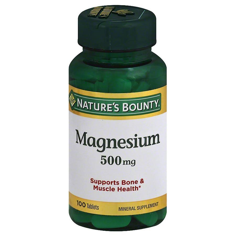商品Nature's Bounty|Magnesium 500 mg Dietary Supplement Tablets,价格¥94,第1张图片
