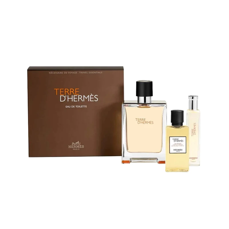 商品Hermes|爱马仕大地系列香水套装 大地淡香水100ml+15ml+沐浴啫喱40ml,价格¥683,第1张图片