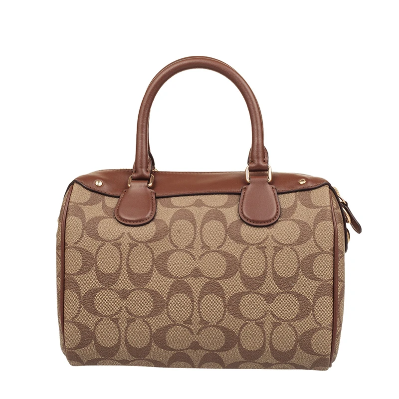 Coach 蔻驰 新款女士皮革棕色手提斜挎波士顿水桶包 F58312IME74 商品
