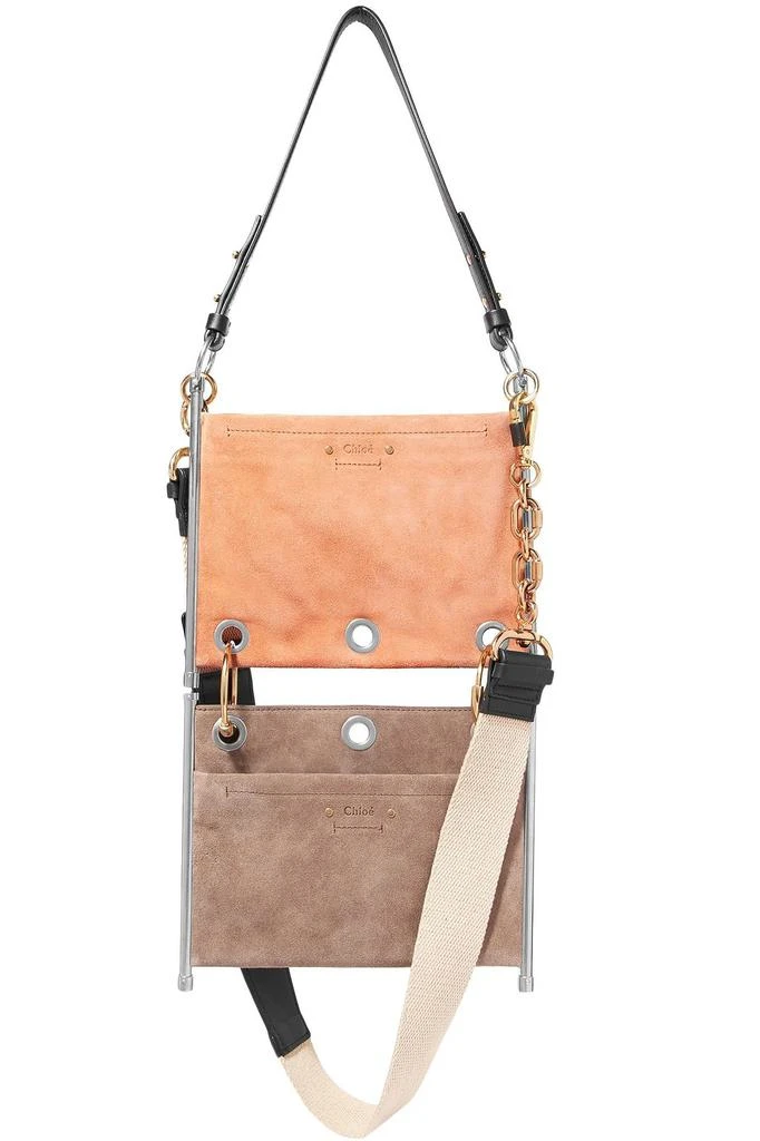商品Chloé|Roy convertible two-tone suede shoulder bag,价格¥3644,第1张图片